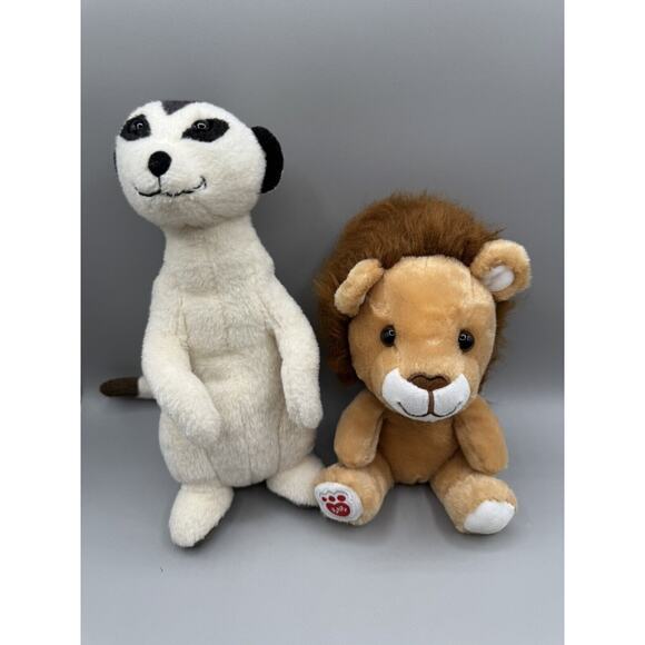 Set 2 Build a Bear 2019 Disney Lion King Timon Meerkat & BAB Lion Small - Picture 1 of 4